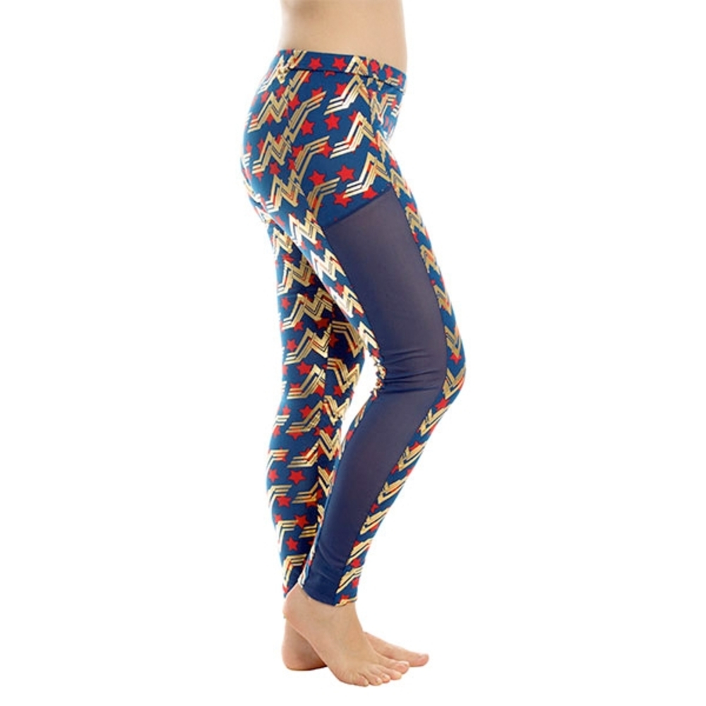 Wonder Woman Mesh Panel Leggings